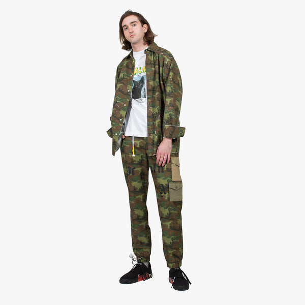 Palm Angels Sweatpants Camouflage Cargo Pants