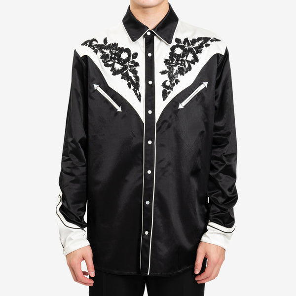 KENZO Mens Western Shirt in Black