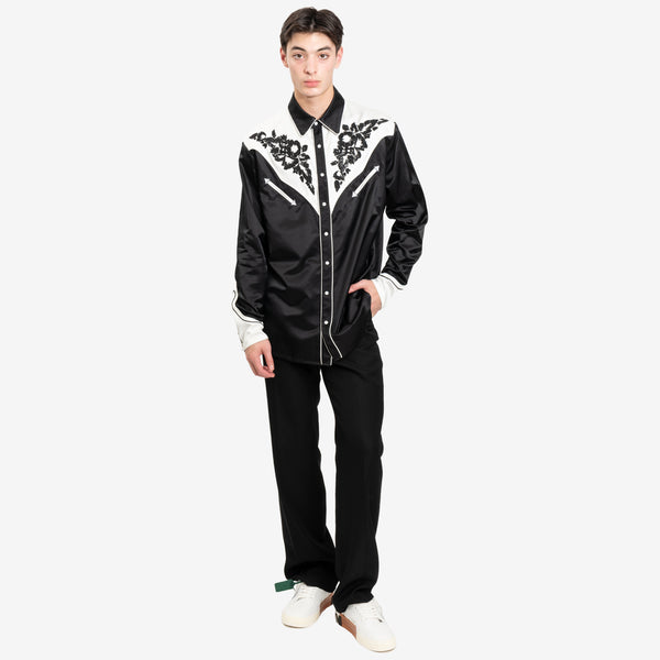 KENZO Mens Western Shirt in Black