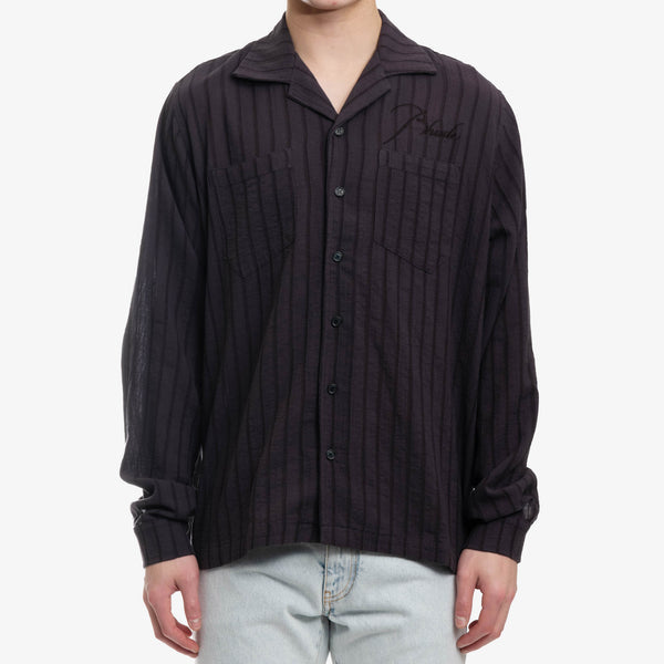 Rhude - Slate Stripe Shirt in Blue