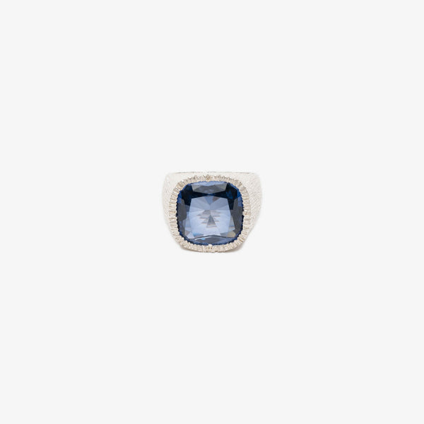 Bleue Burnham Grand Natures Smile Signet Ring in Sterling Silver