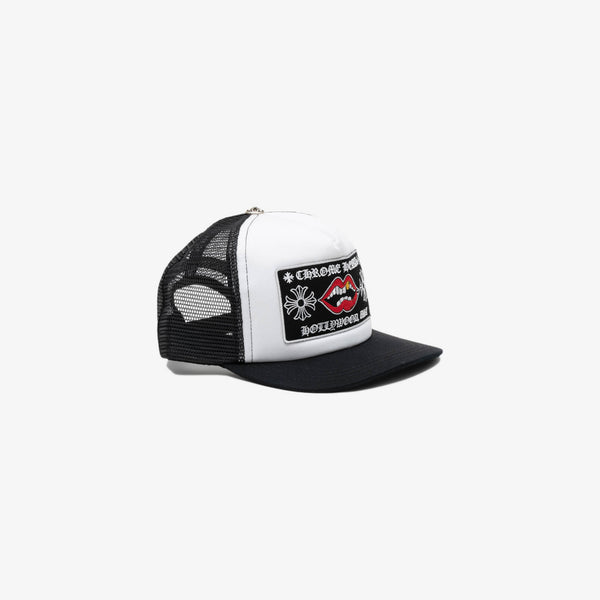 Chrome Hearts Chomper Patch White/Black Trucker Cap