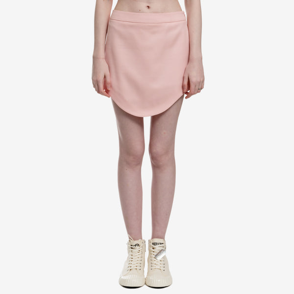 Women Casablanca Ladies Wool Gaberdine Mini Skirt in Pink