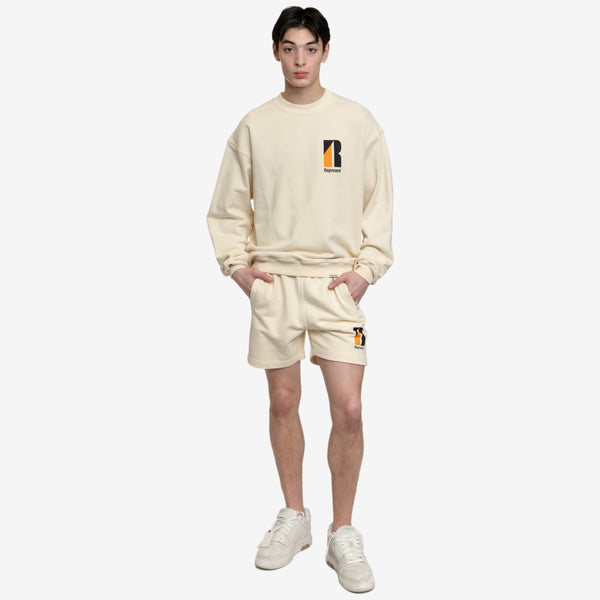 Represent Clothing Brand Decade of Speed Sweatshirt in Cream