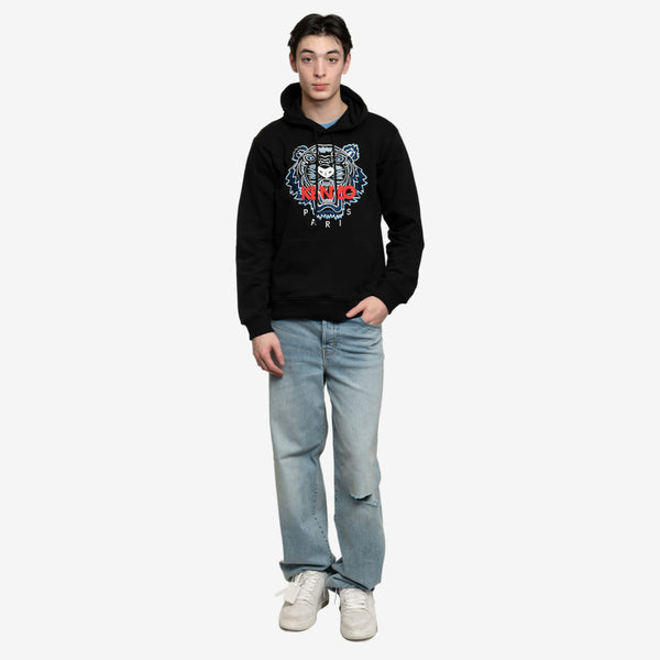 KENZO Mens Classic Tiger Hoody in Black