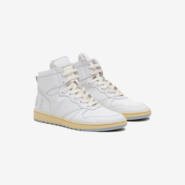 Rhude Shoes Rhecess HI Sneakers in White