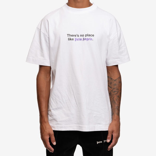 Palm Angels Mens No Place T-Shirt in White