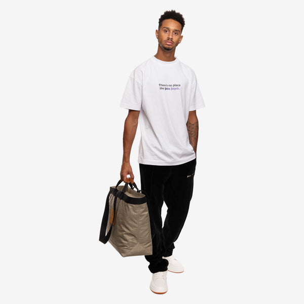 Palm Angels Mens No Place T-Shirt in White