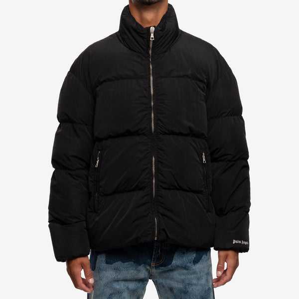 Palm Angels Puffer Cloudy Wash Down Jacket in Black