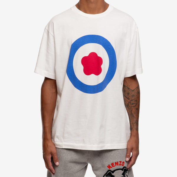 KENZO Mens Kenzo Target Oversize T-Shirt in Off White