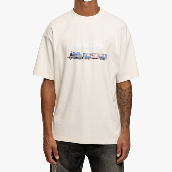 Drôle de Monsieur - Le T-Shirt Locomotive in Cream