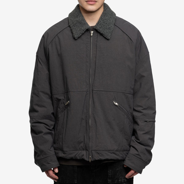 Juun.J Mens Nylon Deck Jacket in Grey