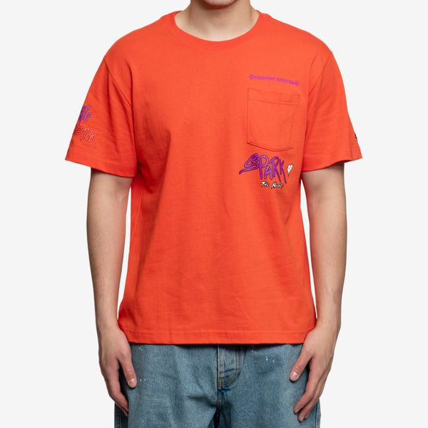 Chrome Hearts Men's Mattyboy Sadistic Lipstick  T-Shirt in Red