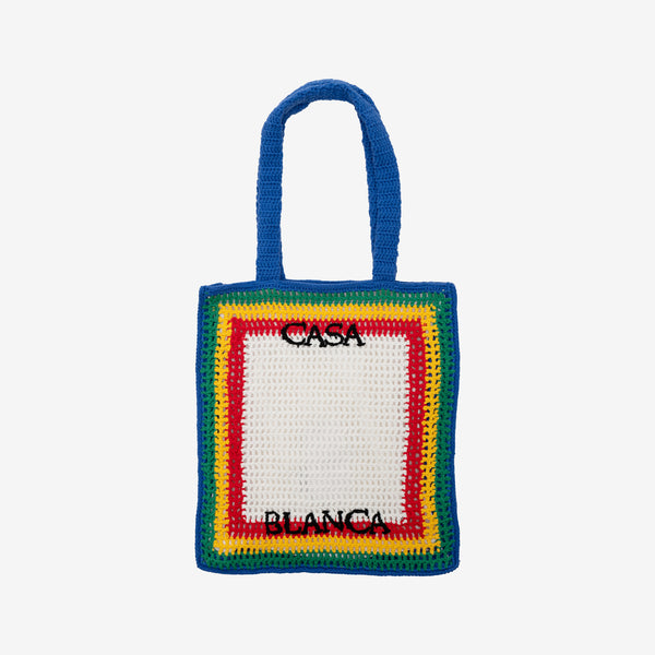 Women and Men Casablanca Cotton Stripe Crotchet Bag