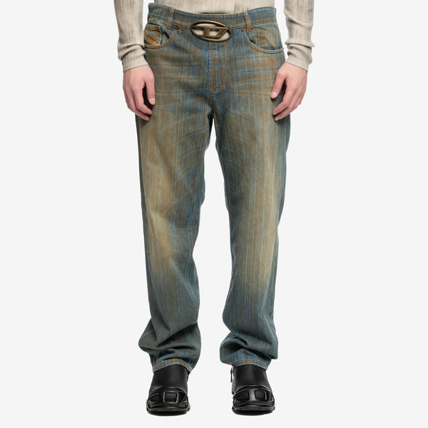 DIESEL Brand Mens D-Oval Loose Jeans in Blue