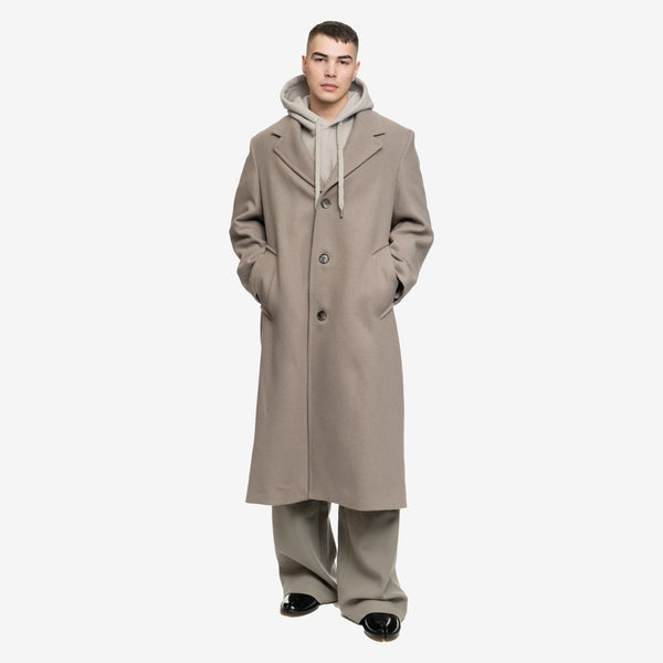 AMI Paris Jacket for Men Oversized Coat in Taupe