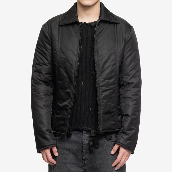 Maison Margiela MM6 Mens Lightweight Padded Sport Jacket in Black