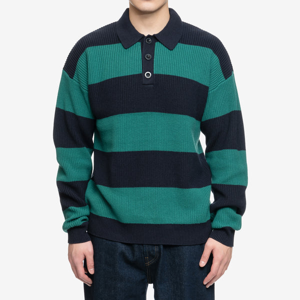 Drôle de Monsieur - Le Polo Pique Raye in Navy