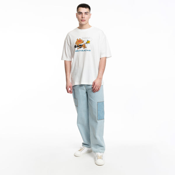 Mens Dom Rebel Tee Sting T-Shirt in Ivory