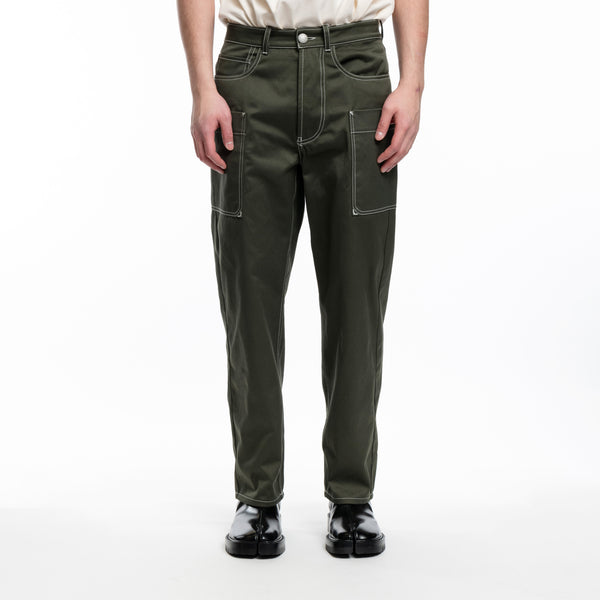 KENZO Mens Cargo Monkey Pants in Dark Khaki