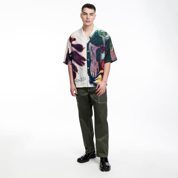 KENZO Mens Cargo Monkey Pants in Dark Khaki