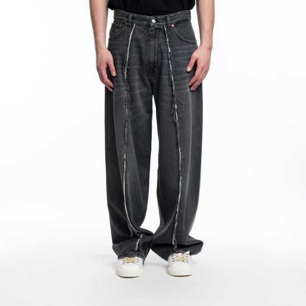 MM6 - Raw Pleat Jeans in Grey