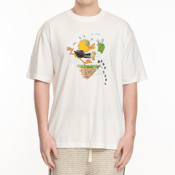 Mens Dom Rebel Tee - Chase T-Shirt in Ivory