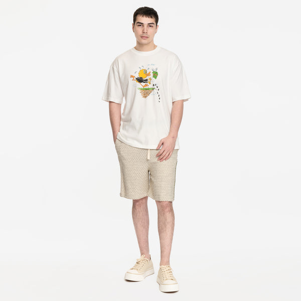 Mens Dom Rebel Tee - Chase T-Shirt in Ivory