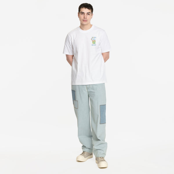 Casablanca for Men and Women Le Jeu Colore T-Shirt in White