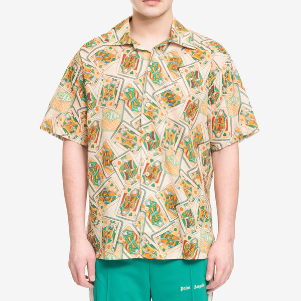 Drôle de Monsieur - Le Chemise Jeu de Cartes in Peach