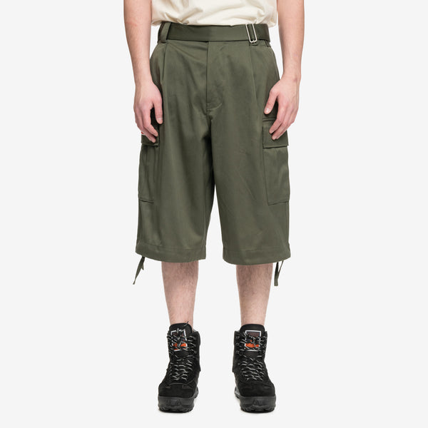 KENZO Army Cargo Shorts in Dark Khaki for Men