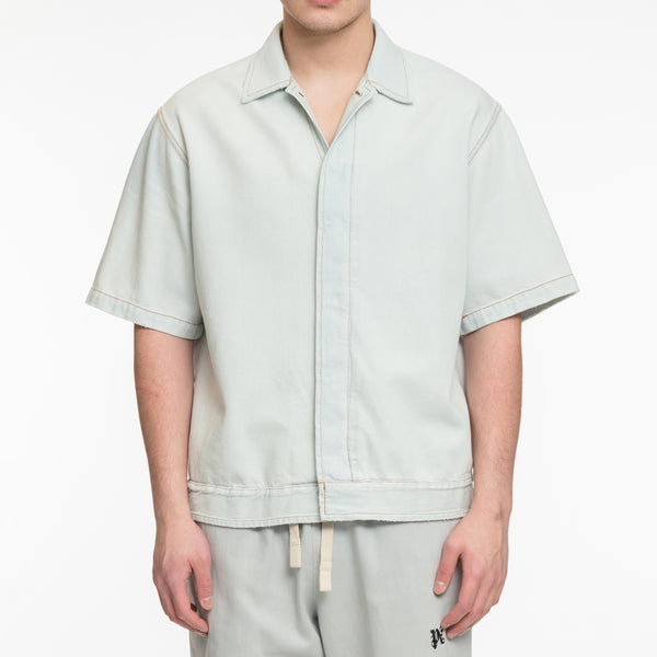 MM6 - Light Denim SS Shirt in Light Blue