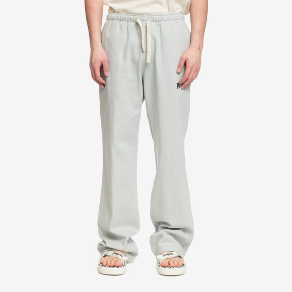 Palm Angels Mens Monogram Travel Pants in Light Grey