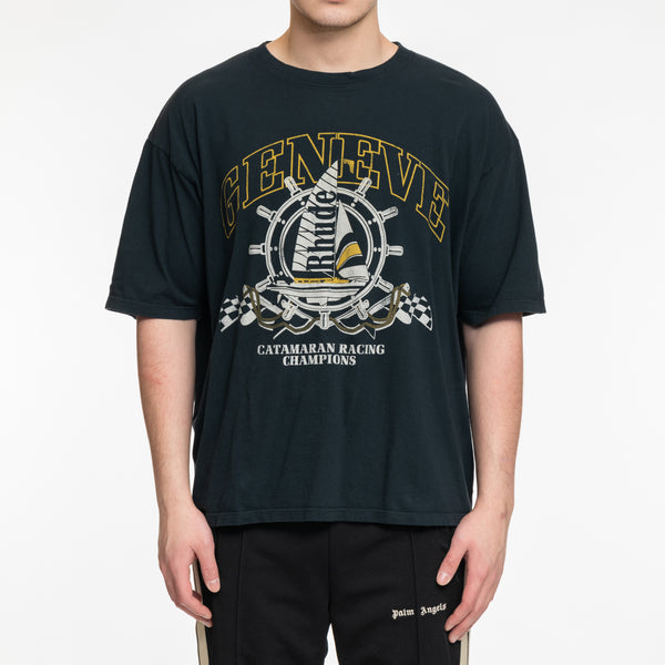 Rhude T-Shirt Geneve Catamaran Tee in Vintage Black