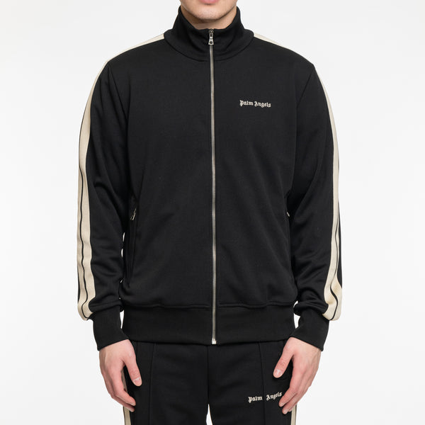 Palm Angels Mens Classic Logo Track Jacket in Black