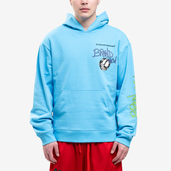 Chrome Hearts Men's Matty Boy Brand New Brain New Hoody in Blue