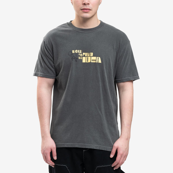 Mens KidSuper Tee - How to find an Idea in Black