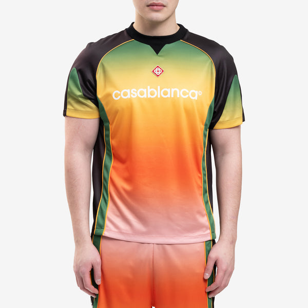 Casablanca Tee for Men T-Shirt Football Shirt in Black