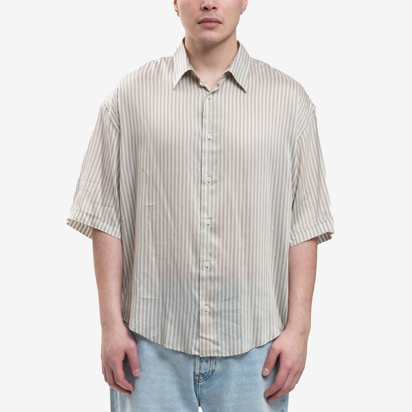 AMI Paris for Men Boxy Fit SS Shirt in Chalk Sage