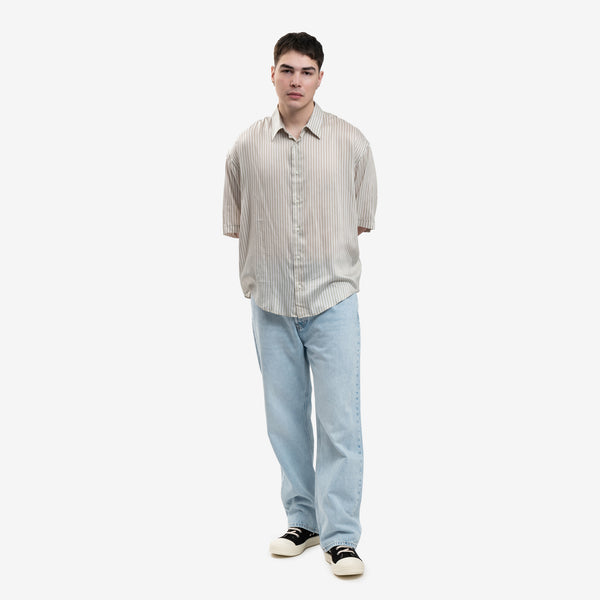 AMI Paris for Men Boxy Fit SS Shirt in Chalk Sage