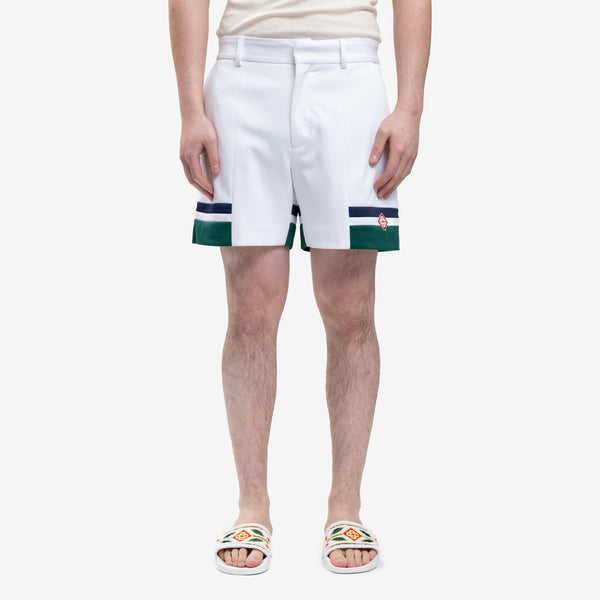 Men Casablanca Sports Tailoring Shorts in White