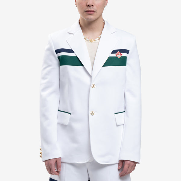 Men Casablanca Sports Tailoring Jacket in White