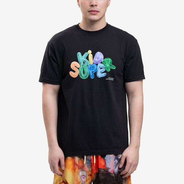 Mens KidSuper Tee - Bubble T-Shirt in Black