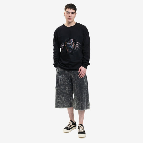 DIESEL Brand Mens Peel OVal Shorts in Black