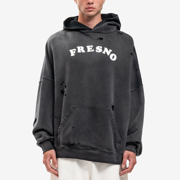 Men Willy Chavarria Hoodie Fresno Hoody in Black
