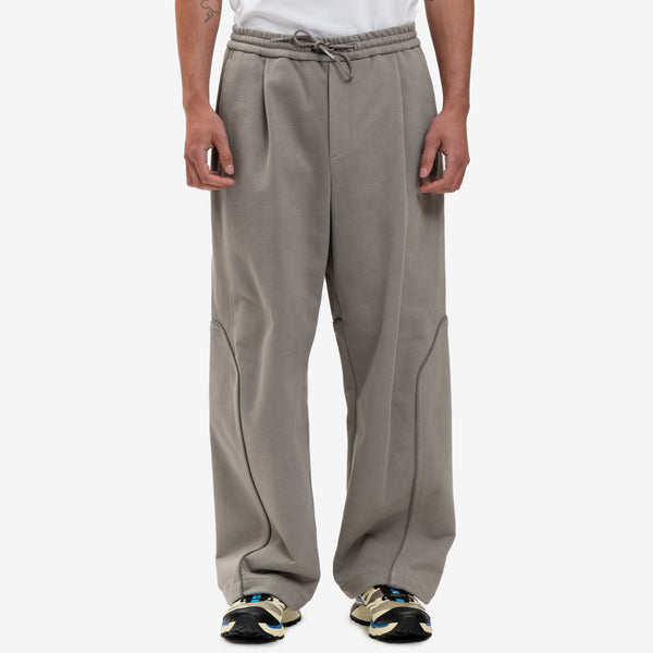 Mens Juun.J Dyed Wide Jersey Sweatpants in Beige