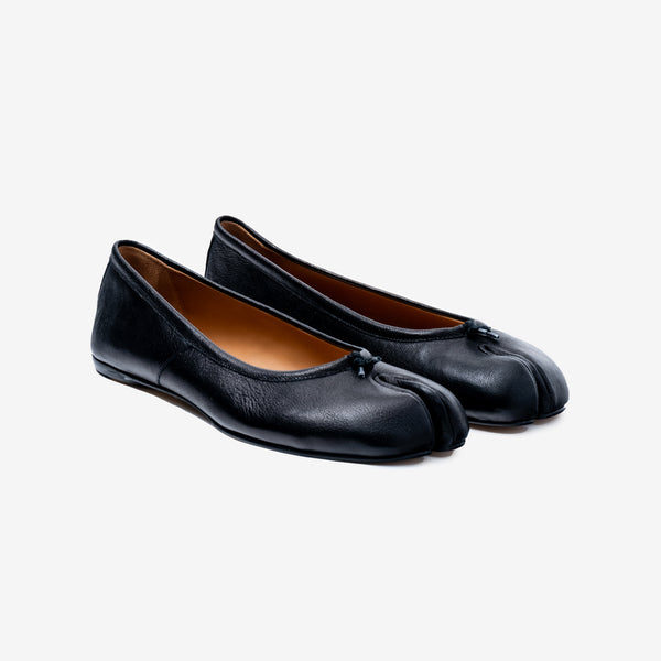 Maison Margiela Black Tabi Ballerina Flats for Women