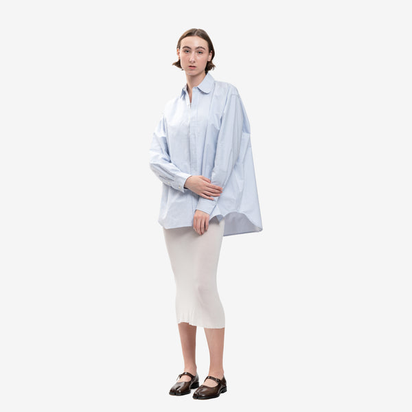 Men Willy Chavarria Regular Club Collar Shirt in Sky Blue