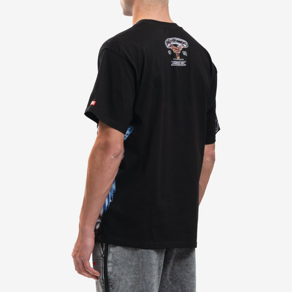 Mens DIESEL Clothing Brand T-Shirt Spray Tattoo Tee in Black