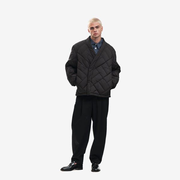 Mens Kenzo Paris Weave Down Kimono in Black